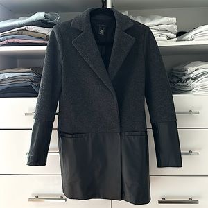 Wool/Leather Coat